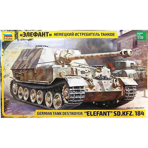 Zvezda Maquette Char German Tank Destroyer Elefant Sd.kfz.184