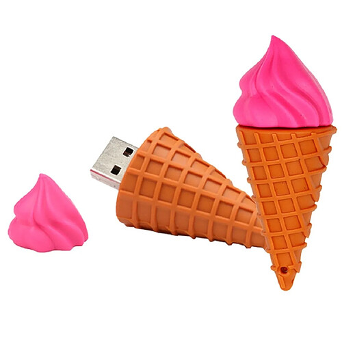 Wewoo Clé USB Disque U Ice Cream MicroDrive 128 Go USB 2.0