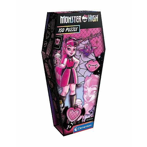 Clementoni- Monster High High-Draculaura-150 Pièces, Enfants 7 Ans, Puzzle Dessin Animé-Fabriqué en Italie, 28184