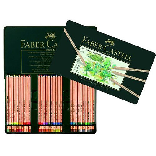 Faber-Castell Pitt - Crayons Pastels - Boîte de 60