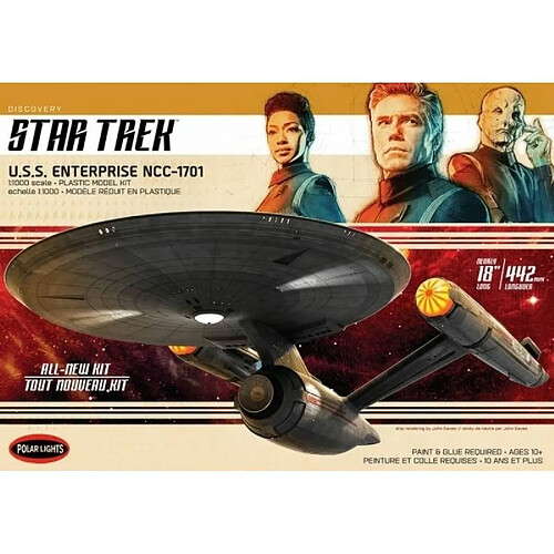 Polar Lights Maquette Star Trek Discovery Uss Enterprise Ncc-1701