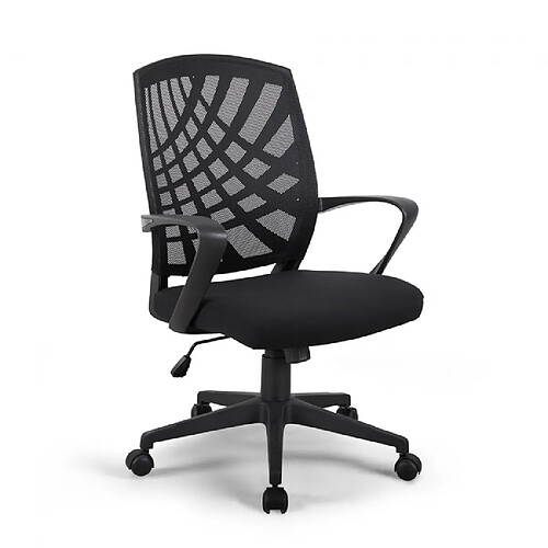 Franchi Chaise de bureau ergonomique en tissu respirant design moderne Sachsenring