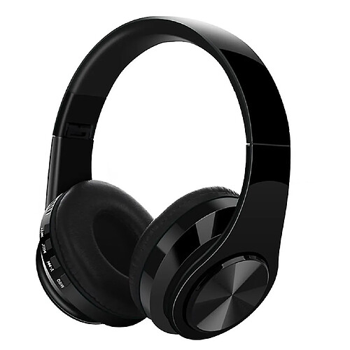 Universal Casque sans fil Bluetooth avec microphone pliable (noir)