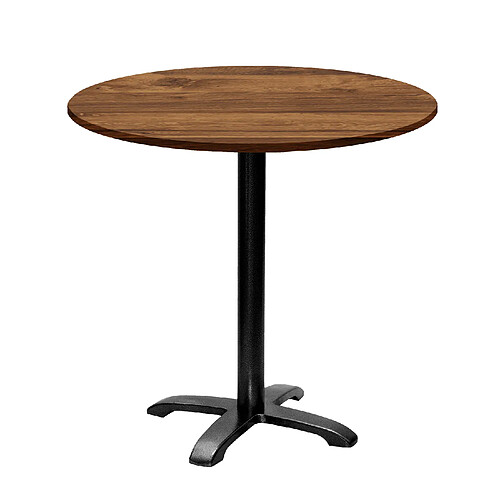 Restootab Table ronde Ø80cm - modèle Bazila chêne hunton