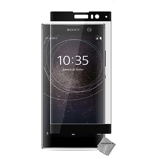 Htdmobiles Film de protection vitre verre trempe incurve integral pour Sony Xperia XA2 - NOIR