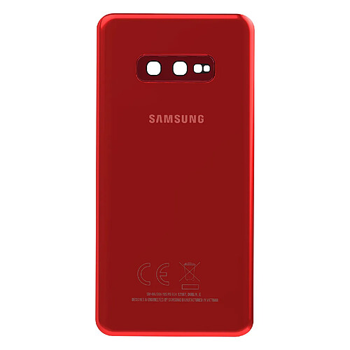 Samsung Vitre arrière pour Samsung Galaxy S10e Original Service Pack Rouge