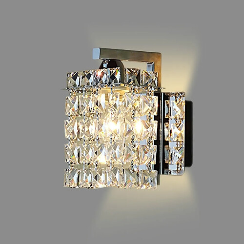 Wewoo Applique murale LED Tête unique créative moderne chambre salon couloir cristal lampe de mur avec 5W source de lumière