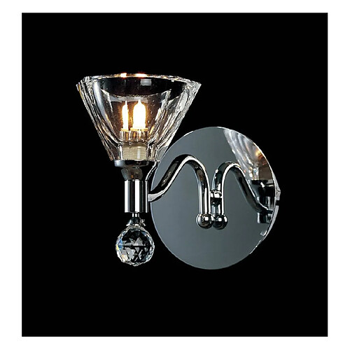 Luminaire Center Applique murale Neptune 1 Ampoule chrome poli