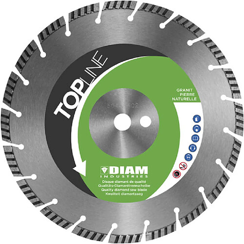 Diamindustries Disque diamant DIAM Industrie Ø125 - Alésage 22,23 - Topline - FC88125/22