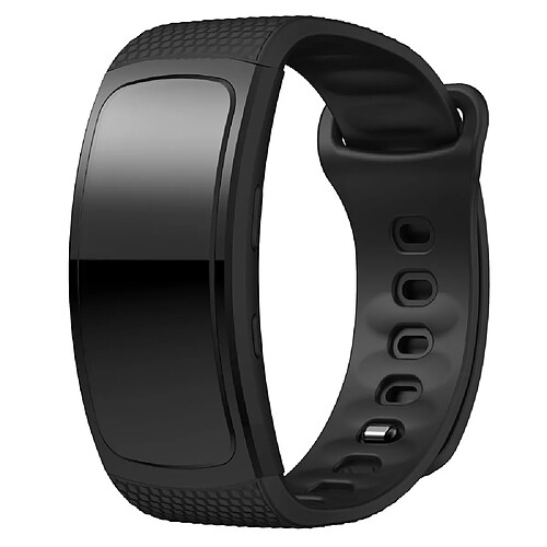 Wewoo Bracelet pour montre connectée en silicone Samsung Gear Fit2 SM-R360taille de la dragonne 150-213mm Noir