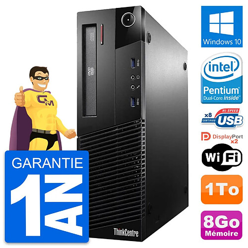 PC Lenovo ThinkCentre M93p SFF Intel G3220 RAM 8Go Disque 1To Windows 10 Wifi · Occasion