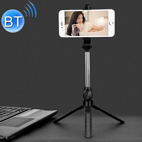 Wewoo Monopode Selfie stick Multifonction Mobile Live Broadcast Bluetooth Trépied de poteau avec retardateur (Noir)