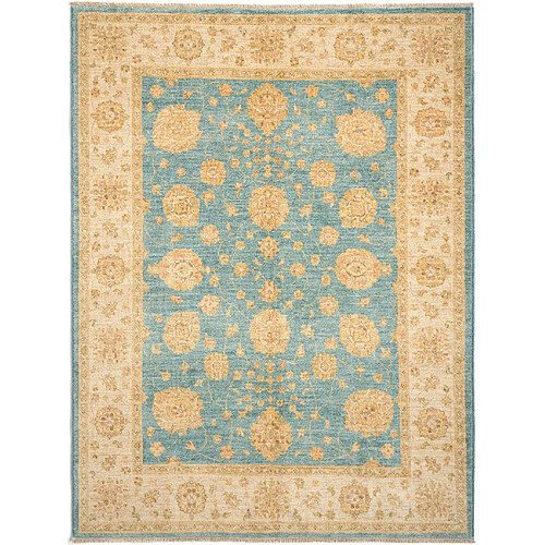 Vidal Tapis de laine 201x150 turquoise Kaizar