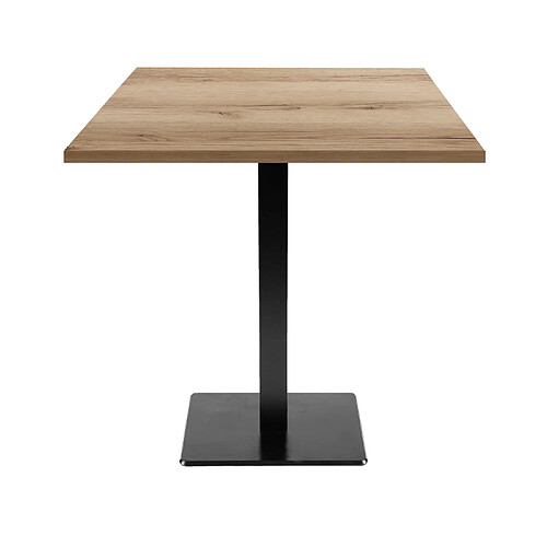 Restootab Table 70x70cm - modèle Milan chene delano