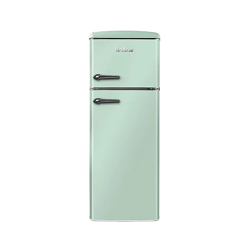 LINARIE Réfrigérateur congélateur 2 portes retro Arzy LJDD206GREEN 206 Litres Vert