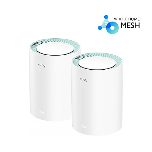 Cudy M1300 Ac1200 double bande Wifi 5 Mesh Gigabit Pack-2 système de maille