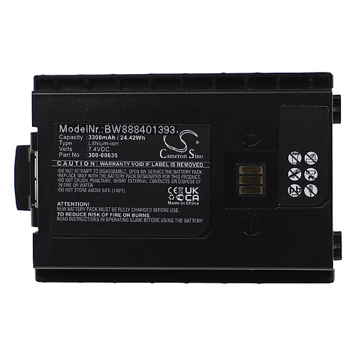 vhbw Batterie compatible avec Sepura STP8X, STP9000, STP9035, STP9038, STP9040, STP9080 radio talkie-walkie (3?300mAh, 7,4V, Li-ion)