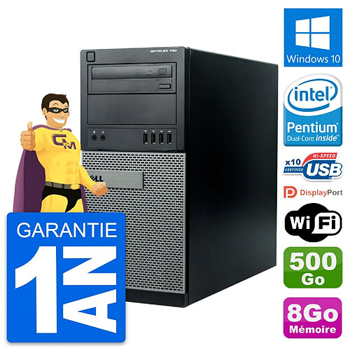 PC Tour Dell OptiPlex 790 MT Intel G630 RAM 8Go Disque Dur 500Go Windows 10 Wifi · Occasion