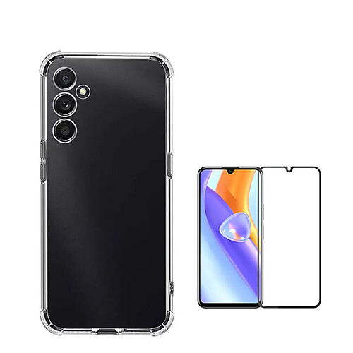 Superprotect Housse anti-choc kit de couverture + film en verre trempé à couvercle complet 5D Phonecare pour Samsung Galaxy A15 - Transparent