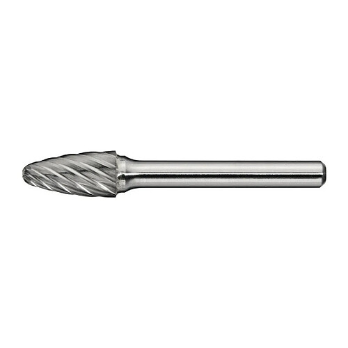 Fraise sur tige RBF INOX D. 6 mm L. tête 18 mm D. de la tige 6 mm carbure engrènement Normal, fin PROMAT