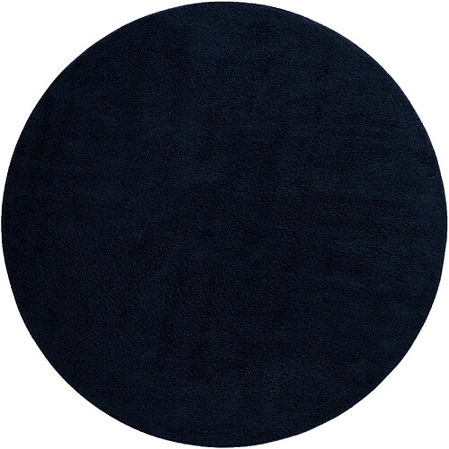 Hadorn Tapis shaggy 185x185 nuit bleue Luzern