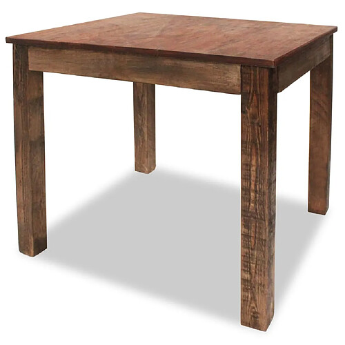 vidaXL Table à manger bois de récupération mélangé 82x80x76 cm