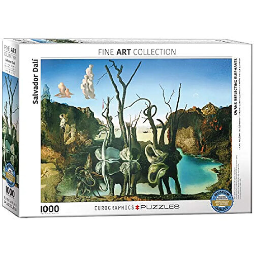 EuroGraphics Salvador Dalí Cygnes Reflétant Éléphants Puzzle 1000 Pièces 6000-0846