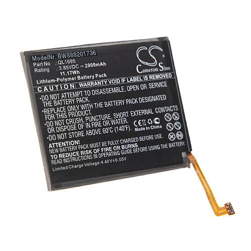 vhbw Batterie remplacement pour Samsung QL1695 pour smartphone (2900mAh, 3,85V, Li-polymère)