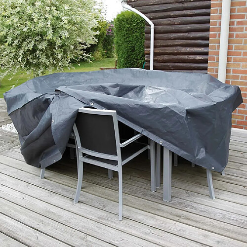 Nature Housse de mobilier de jardin pour table ronde 118x70 cm