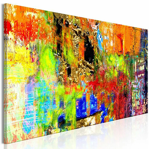 Paris Prix Tableau Imprimé Colourful Abstraction Narrow 50 x 150 cm