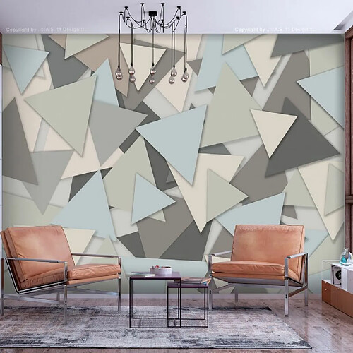 Paris Prix Papier Peint Geometric Puzzle 140 x 200 cm