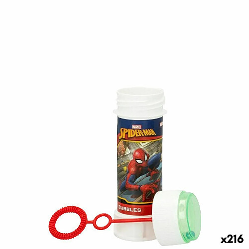 Spiderman Pompe à bulle Spider-Man 60 ml 3,8 x 11,5 x 3,8 cm (216 Unités)