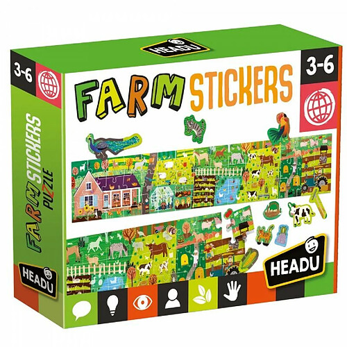 Headu - Farm & Stickers - Jeu éducatif pour enfants de 3 à 6 ans