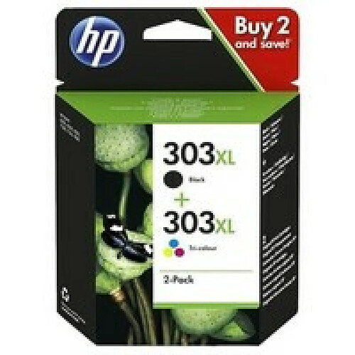 HP 303XL Pack 2 Cartouches Noir et couleurs 3YN10AE