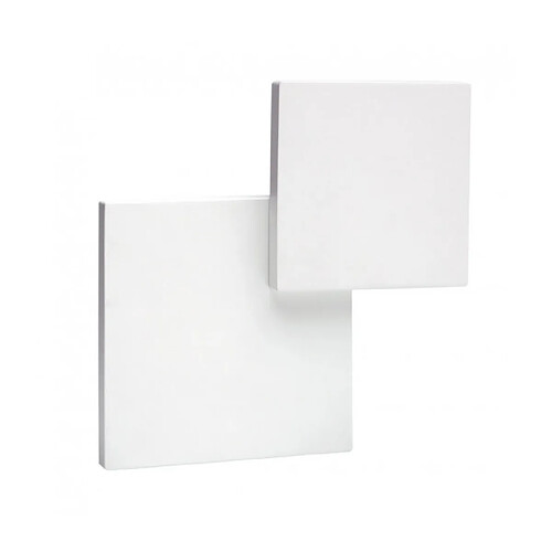 Luminaire Center Applique LED intégré Fusion blanc mat 1 ampoule 14,5cm