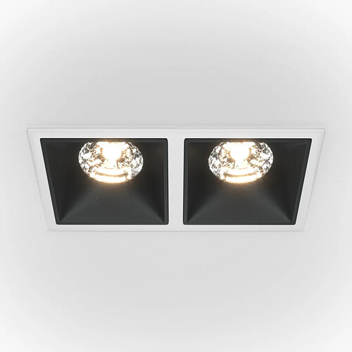 MAYTONI Downlight Encastré Twin Dimmable Blanc, Noir, 2100lm, 3000K