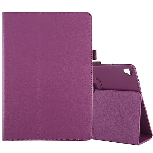 Wewoo Housse Étui Coque Etui à rabat horizontal pour iPad 10.2 / 10.5 texture Litchi avec support Violet