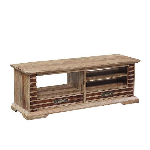 BOIS & CHIFFONS Meuble TV bois bicolore 2T 3N | Acacia Luxor