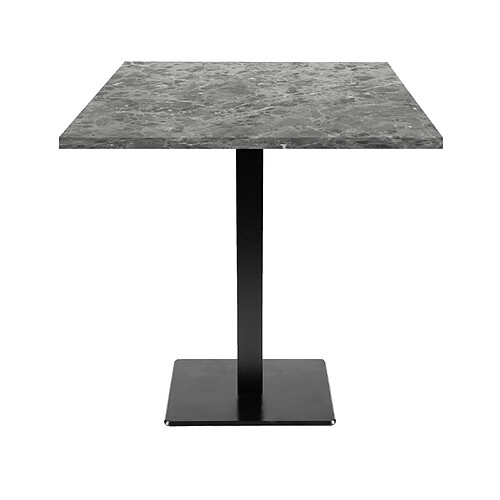 Restootab Table 70x70cm - modèle Milan marbre nabu