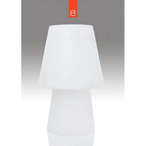 Techneb Lampe de table lumineuse MIMA intérieur extérieur (blanc, H 60 cm)