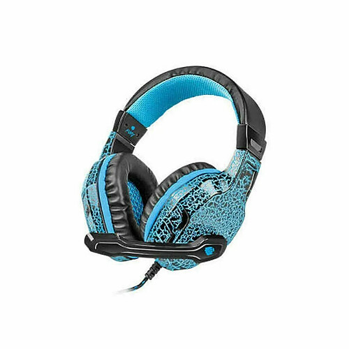 Casques avec Microphone Natec Fury Hellcat Bleu Noir