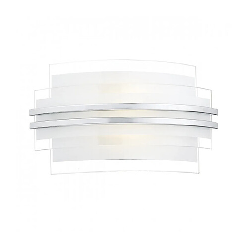 Luminaire Center Applique murale Sector blanc et verre opale 1 ampoule