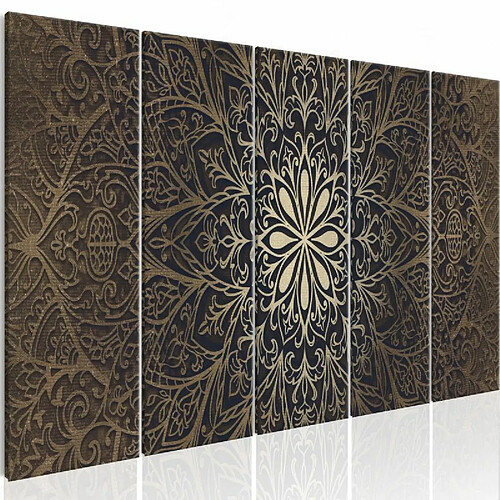 Paris Prix Tableau Imprimé Brown Mandala 90 x 225 cm