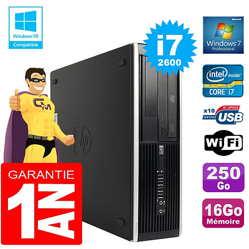 PC HP Compaq 8300 SFF Core I7-2600 Ram 16Go Disque 250 Go Graveur DVD Wifi W7 · Occasion