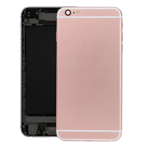 Wewoo Pour iPhone 6s or rose pièce détachée batterie couvercle arrière avec plateau de carte