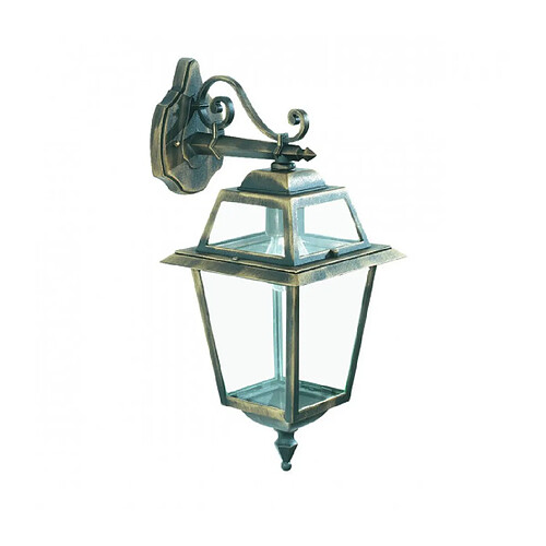 Searchlight Lanterne de jardin New Orleans Verre transparent,aluminium coulé Or noir 1 ampoule 50cm