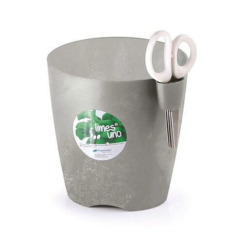 Pot pour herbes avec ciseaux Limes Uno Gris Beton DLU130-422U