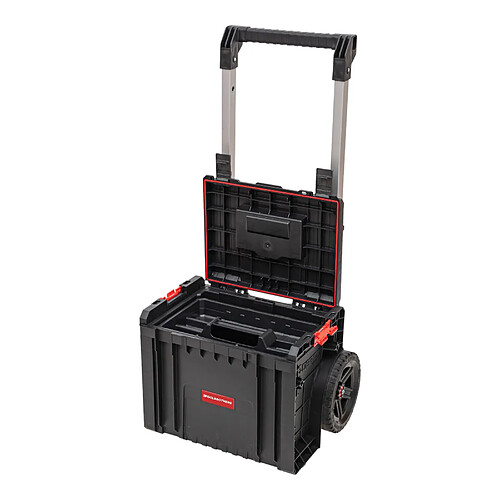 Toolbrothers RHINO L Cart Plus ECO Mallette à outils mobile empilable 490 x 415 x 660 mm 29 l IP54 poignée télescopique double