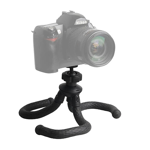 Wewoo V-R1 Mini Support de Trépied Flexible Octopus avec Rotule pour Appareils Photo Reflex, GoPro, Xiaoyi & Autres Caméras Action Noir