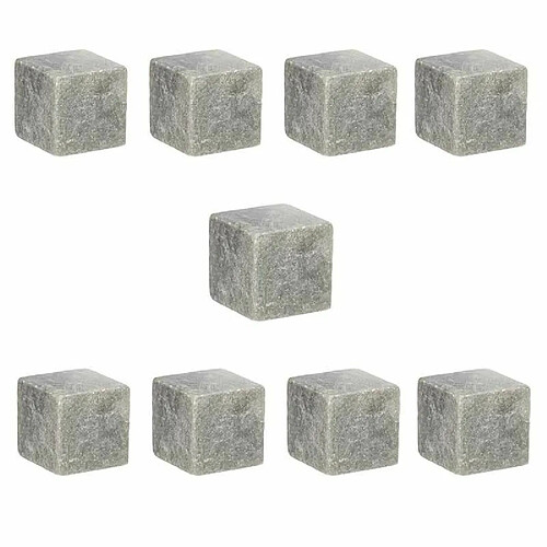 Lot de 9 Pierres à Whisky Glaçons 2cm Gris